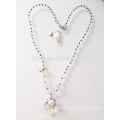 Collier pendentif en cristal clair blanc Fashion